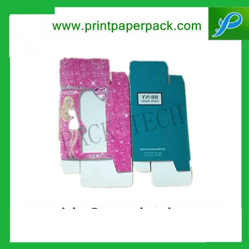 Custom Printed Folding Cosmetic Box Hairspray Boxes Rigid Cardboard Hair Extension Paper Packaging Lip Gloss Box Foundation Boxes