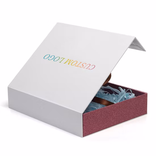 Firstsail Wholesale Candle Cosmetic Christmas Hair Extensions Wig Sunglass Scarf Magnetic Closure Rigid Luxury Gift Paper Box with Mirror