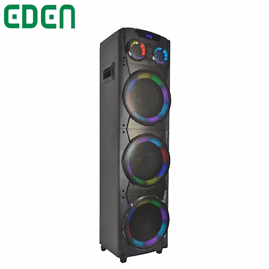 New Wholesale 3*10inch Wooden Box DJ Portable High Powerl Karaoke Wireless PA Party Active Loud Audio Speaker Sound Box